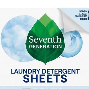 💣♡Seventh Generation Laundry Detergent Sheets - Free & Clear - Dve-Free